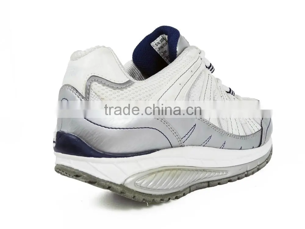 Special curved extra excercise sole women sport walking shoe