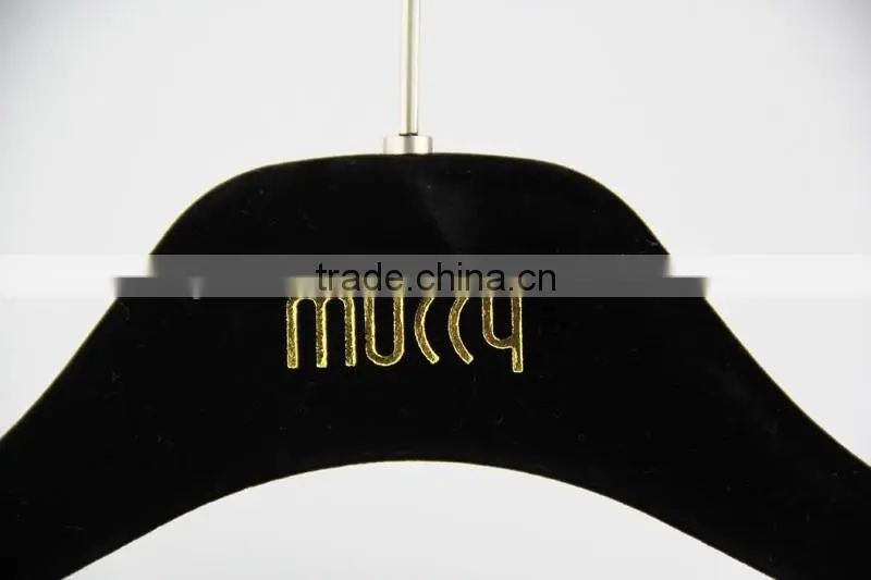 luxury matches velvet hanger with gold hardware
