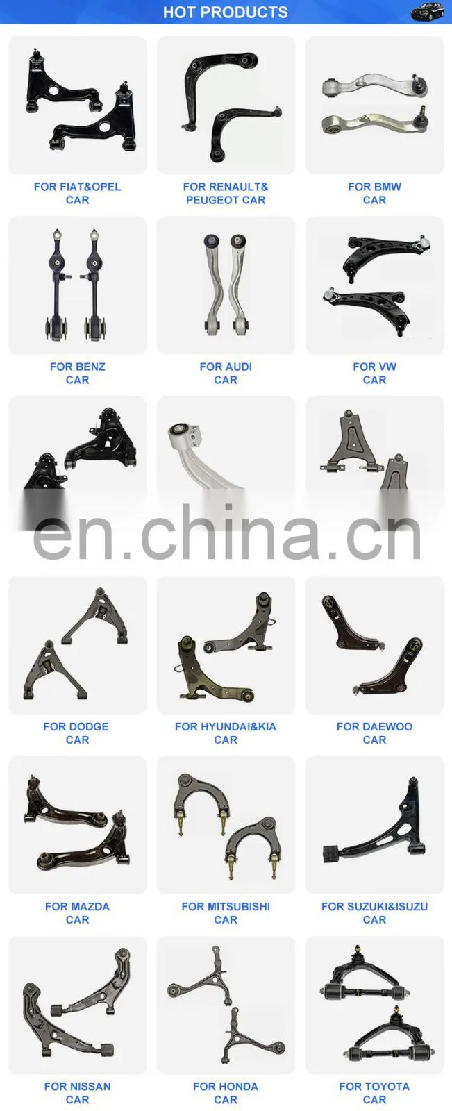 48067-29075 48066-29075 High Quality Suspension Parts Control Arm For Toyota Hiace