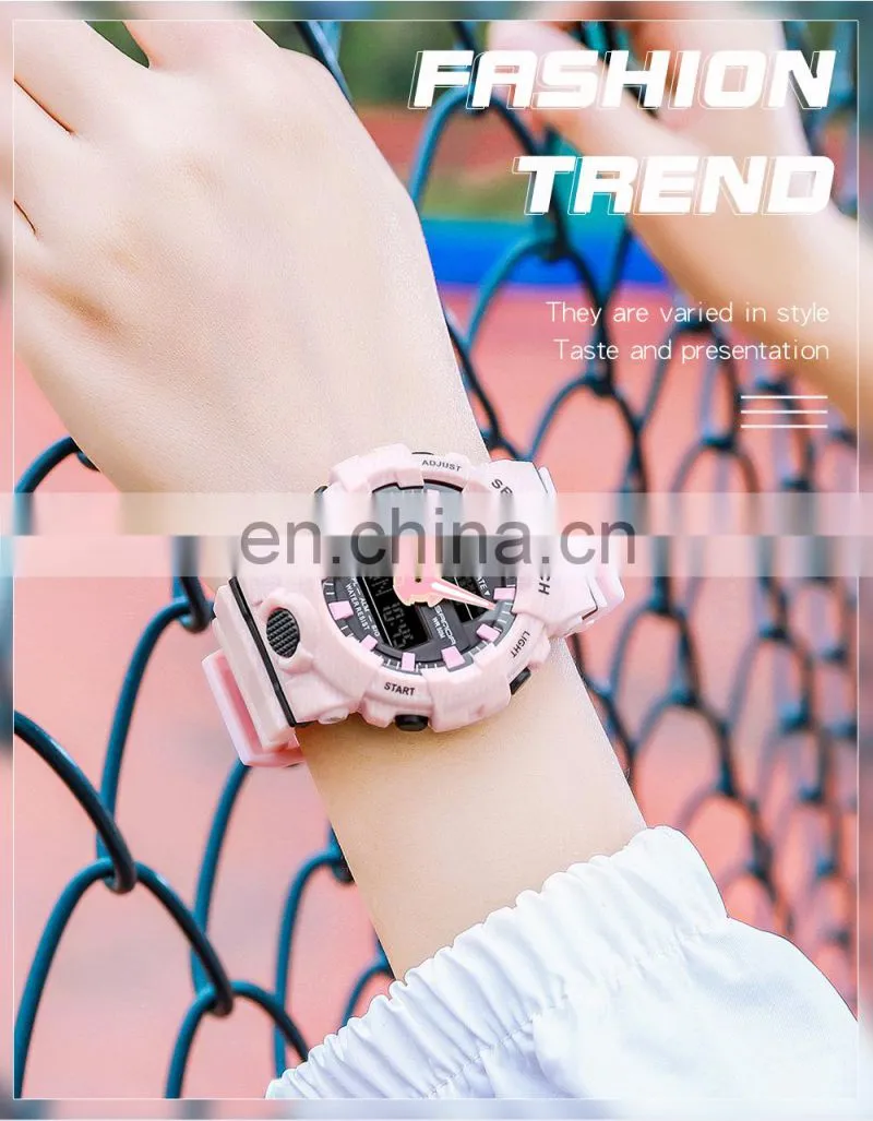SANDA 3030 Multi-functional ladies brand digital watches alarm waterproof luminous chronograph fashion girls wrist watches