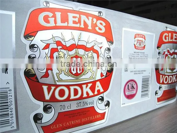 High quality beer bottle label stickers printing
