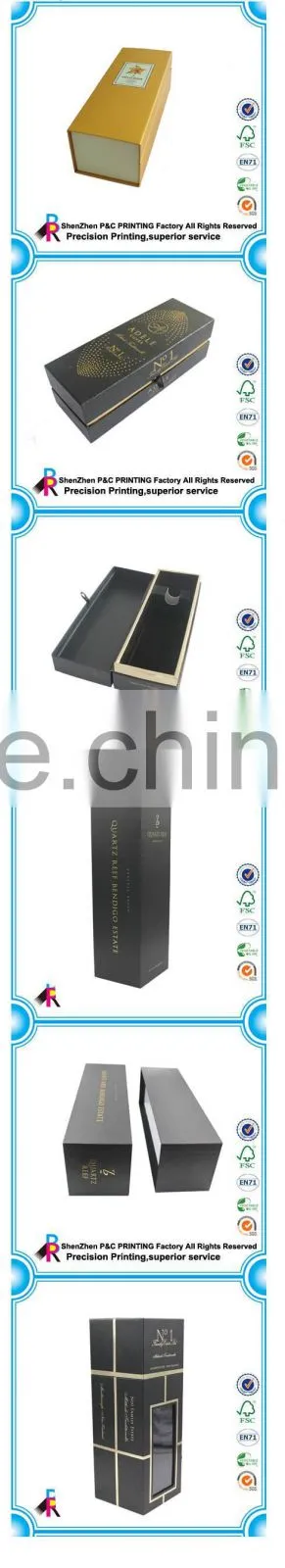 Wholesale recycled cheap cardboard paper wine box