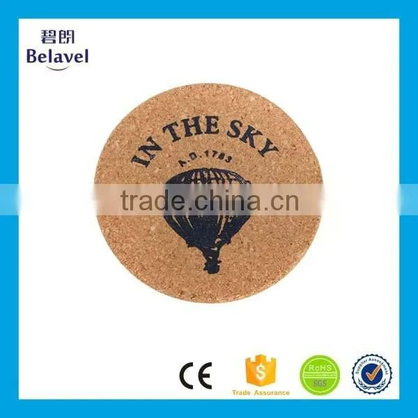 Promotional Customized Logo Printed Cork Beer Coaster