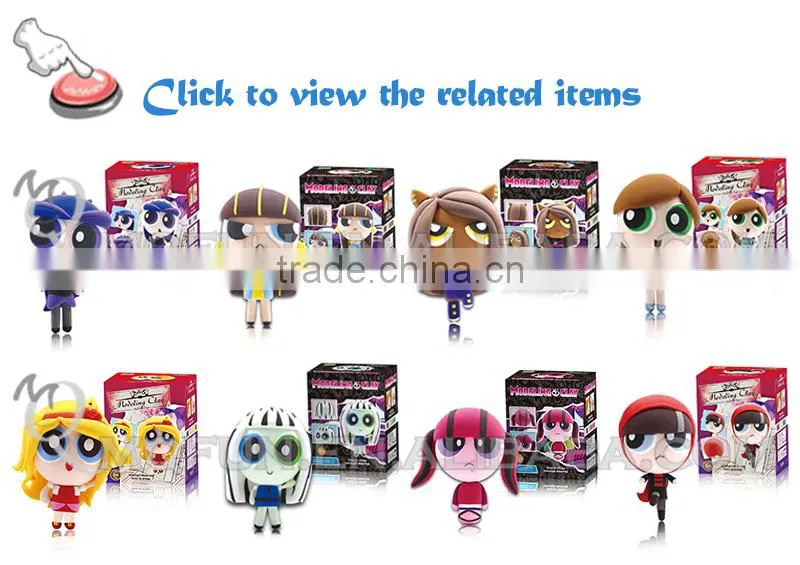 Mini Qute Bonnie kawaii American girl fashion dolls DIY cartoon model building block plasticine clay educational toy NO.BN9998-2