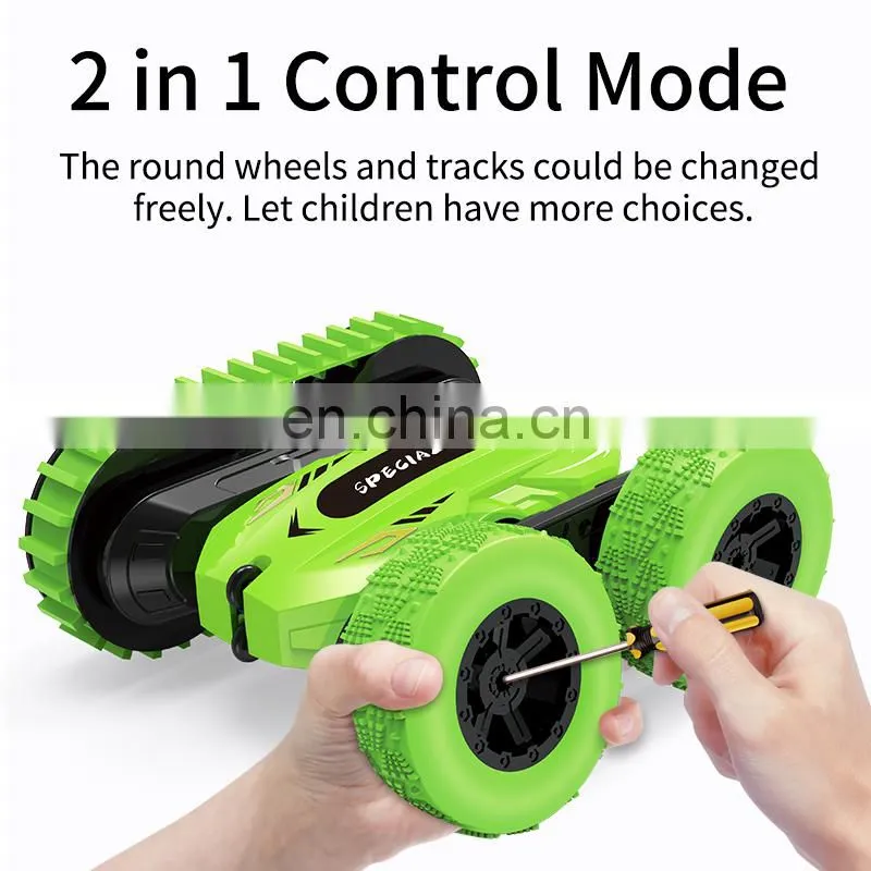 Great Christmas Gift JJRC Q95 2 Play Modes Double-sided Running 360 Rotating Remote Control Stunt Car for Kids