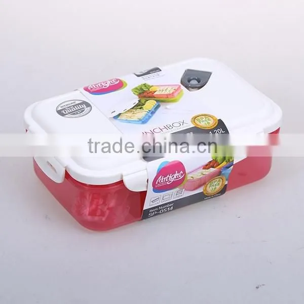BPA free foodgrade kids plastic lunch box,include spoon and fork