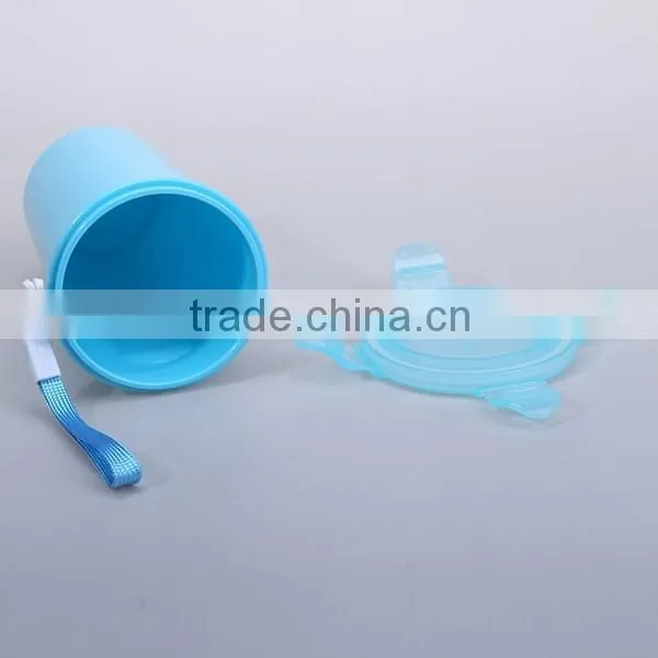 400ml 4 Side lockable portable plastic water cup