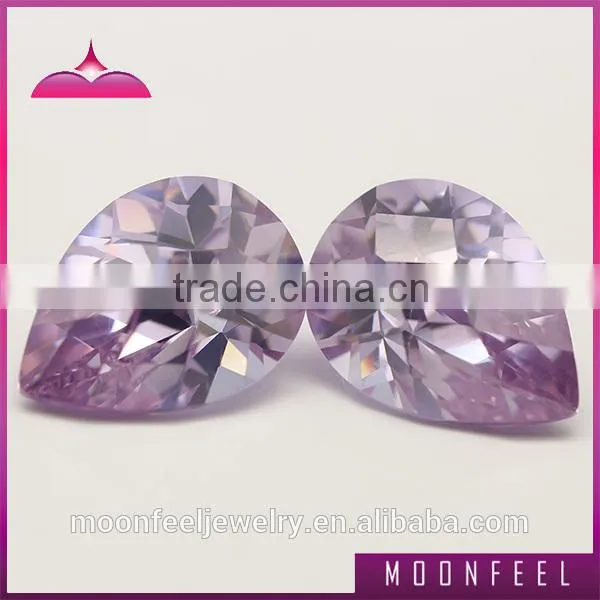 lavender Pear Shape synthetic gemstone