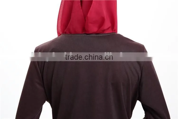 Chiffon shirt long sleeve blouses tops plus size for muslim women clothing B048