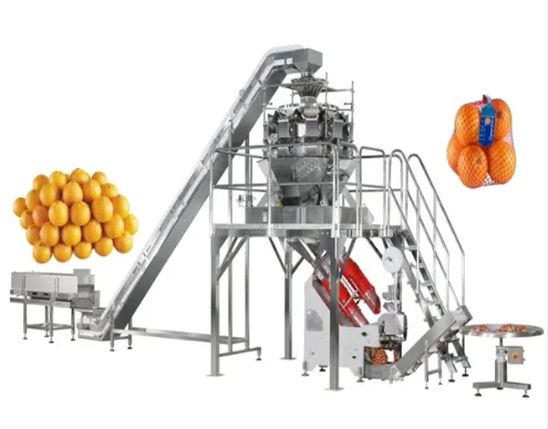 Mesh Net Bag Packing Machine for Edamame Garlic Onion Potato Sweet Potato