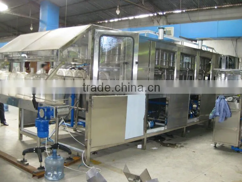 Five gallon bottle water washing filling and capping machine
