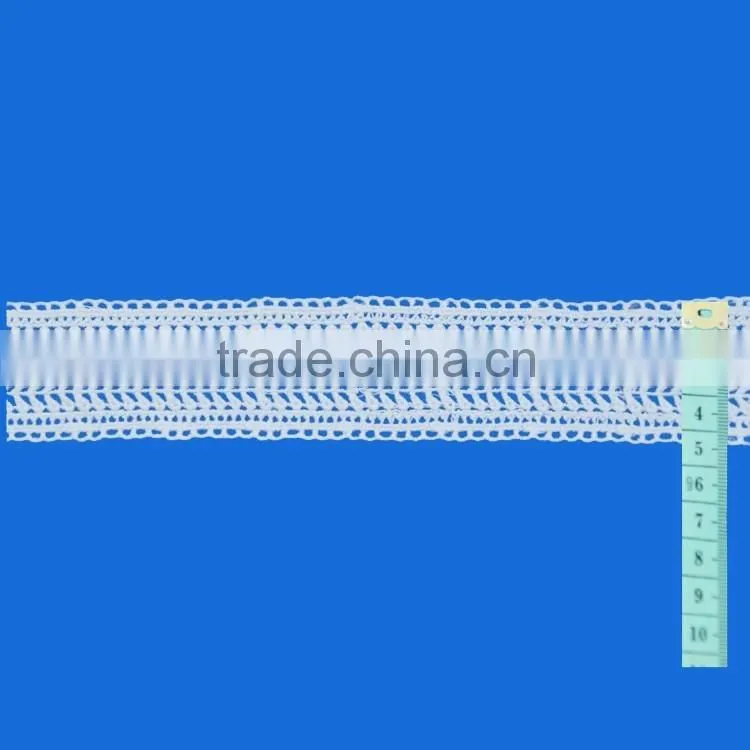 China supply small leaf shape water solube chemical mesh embroidered lace trim