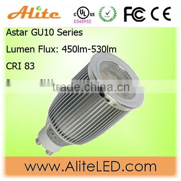 2012 New! Dimming High quality,Low price, 5W CRI83 LM79-08 GU10 LED lamp
