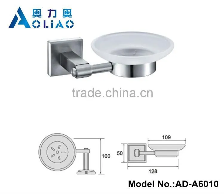 High quality Bathroom accessory stainless steel single bathroom soap dish holder