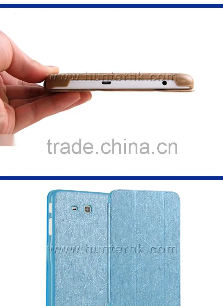 Shiny Material Smart Case Tablet Case For Tab 3