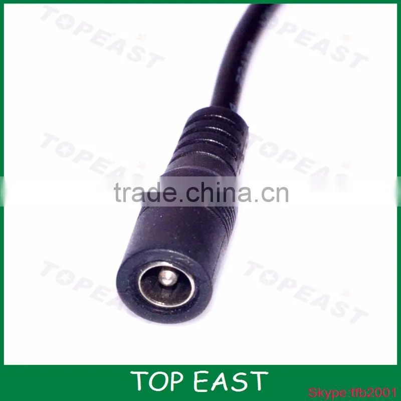 DC power cable 5.5/2.1mm male and female with wire solder