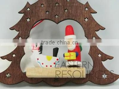 Wood Christmas Tree Hanging Decoration
