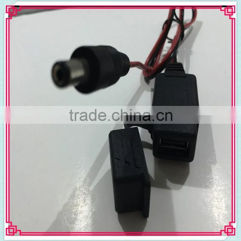 HOT 2.0 USB plug to DC Jack Cable ID2.1 OD5.5 Cable Accessories