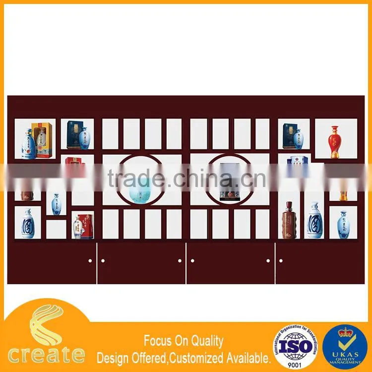 Red wine display cabinets and liquor rack stand for living home storage display/exhibition