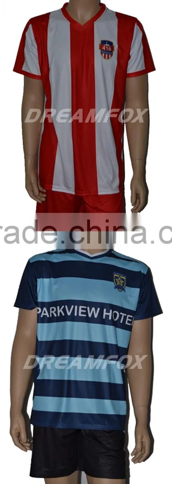 2015 new style Custom sublimation high quality black green soccer jersey wholesale
