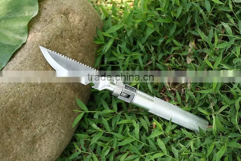 Aluminum handle steel holder mini shovel for travel camping use