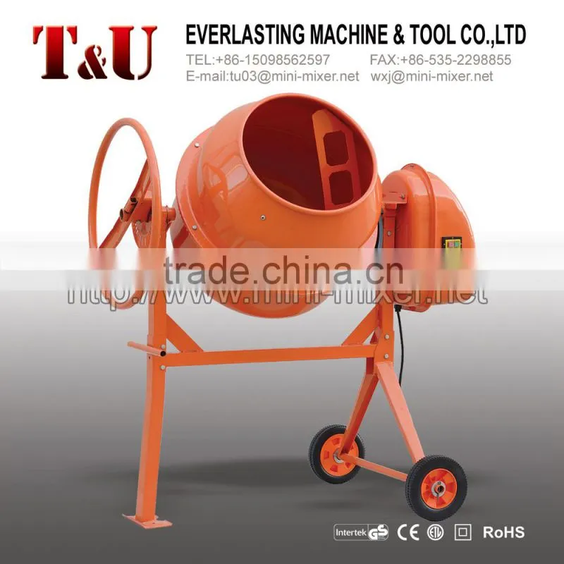 550w 130L Electric engine cast iron gear mini mixer small cement mixer