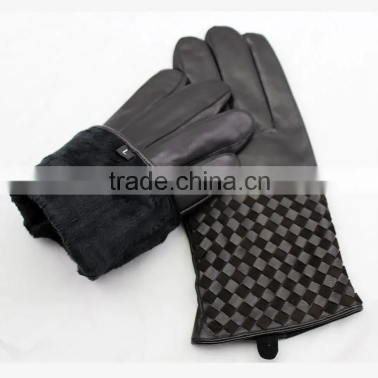 men fashion leather gloves