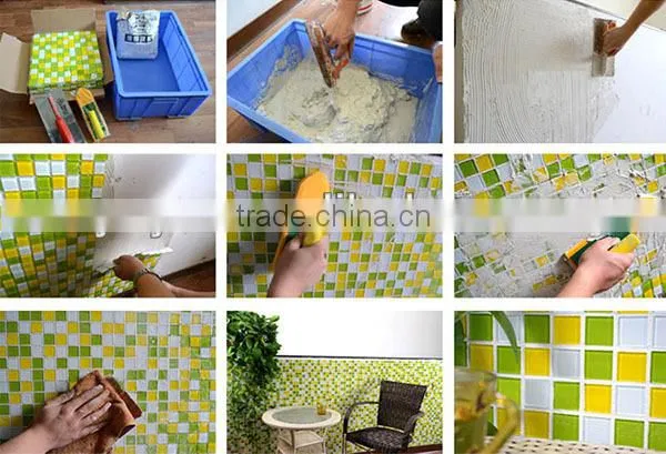 CG001 30x30 cheap cracked crystal glass mosaic/crystal glass mosaic tile