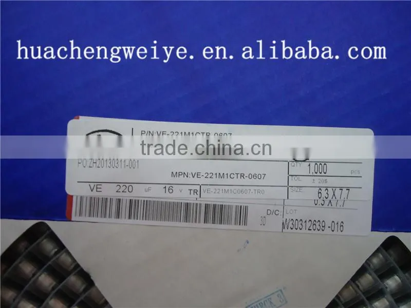 SMD Aluminum electrolytic Capacitors 220UF 16V 6.3 x 7.7