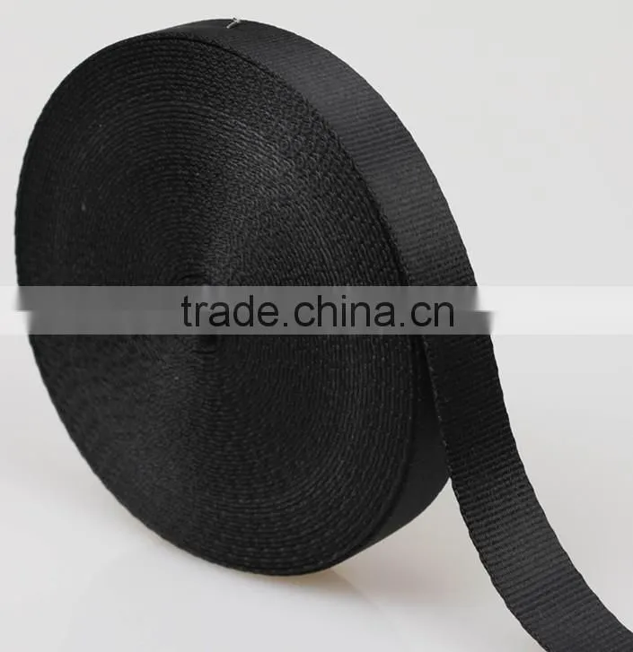 2.0cm black plain polyester/pp webbing