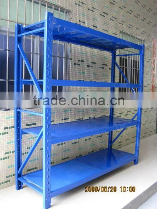 4 level Mid-duty storage rack with shelf