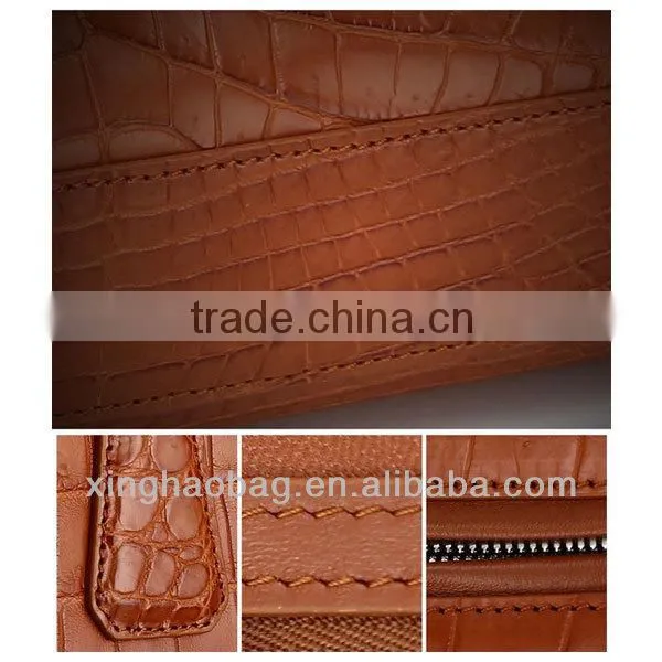 Big designer crocodile bag bali moroccan leather bag for man