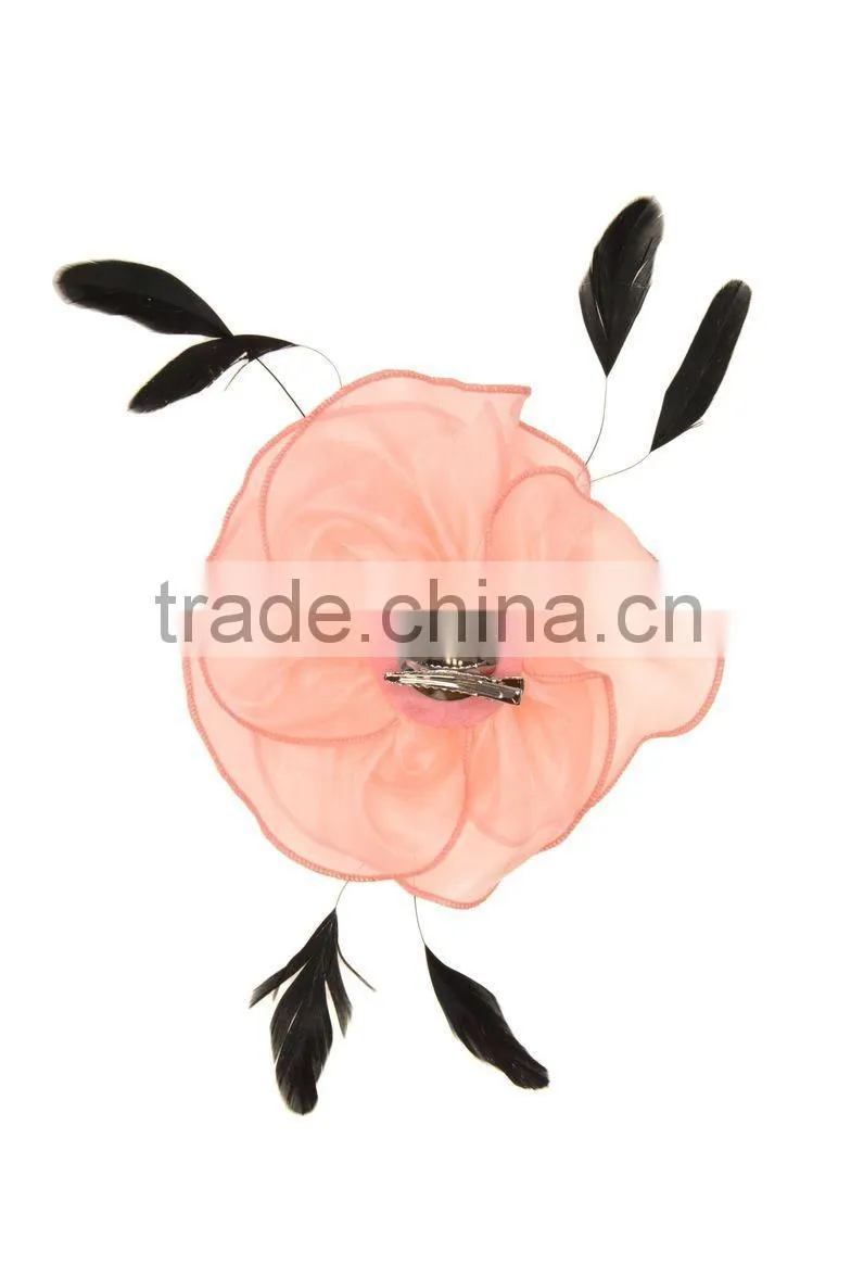 Feather Organza Flower Hair Fascinator/Clip/Barrettes