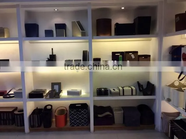 Home & Office stationery ,hot sell Pu Faux Leather 4 drawer sorter desk orgainser