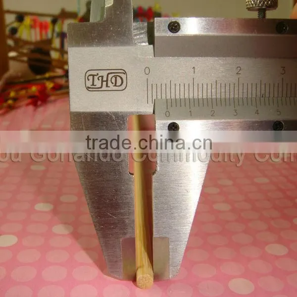 2.5 x150mm round natural BBQ Dan bamboo skewers with Sharp End FDA food grade