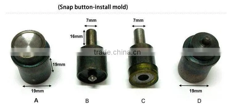 15mm ring snap button with 406# underpart