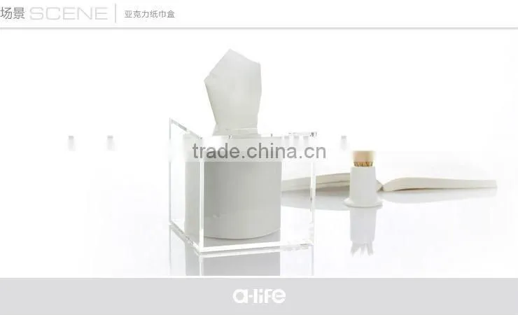 OEM clear acrylic color creative tissue box