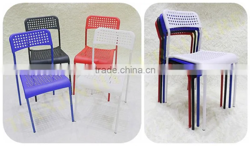 Cheap Modern Stacking Plastic Chair/PP Adde Chair/Steel Pipe Chair