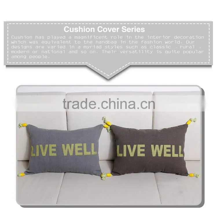 Factory handmade floral ribbon embroidery cushion covers design