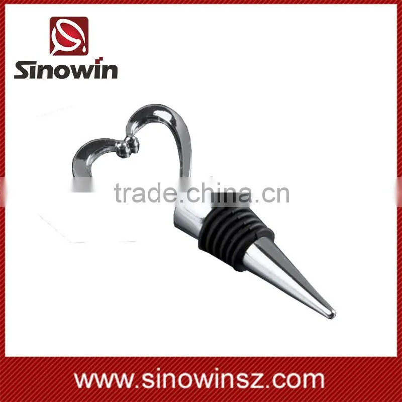 Fancy wine bottle stopper with heart design