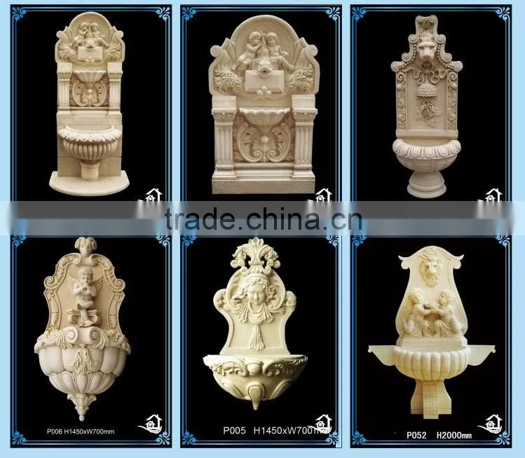 Sandstone outdoor water fountains