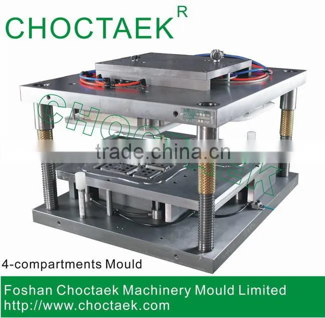 2-cavities aluminium foil food container mold