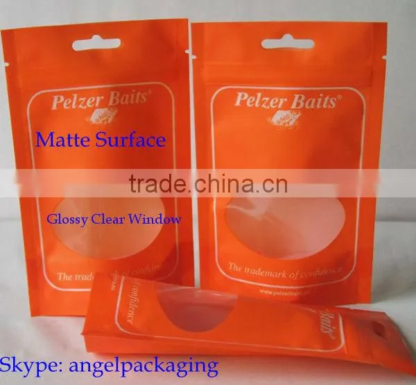 Easily Open Laser Scoring Stand Up Pouch With Resealable Ziplock