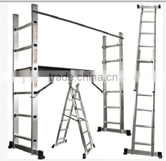 2015 General-purpose scaffold ladder type, folder ladder scaffold,aluminum folding ladder AY-J0206 with en131