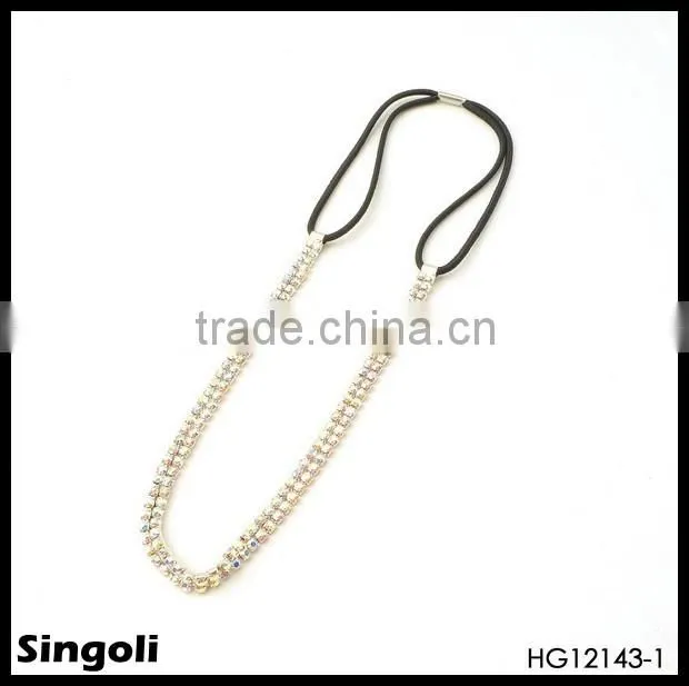 Adjustable hair bling crystal crystal elastic headband