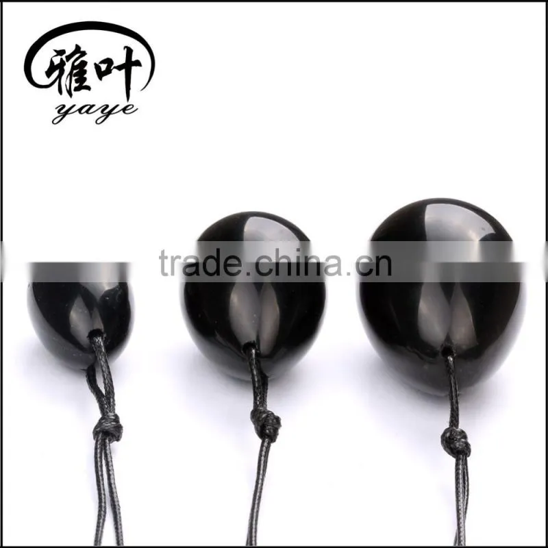Bulk Black Obsidian Yoni Egg Energy Healing Kegel Egg for Sexy Kegel Exercise