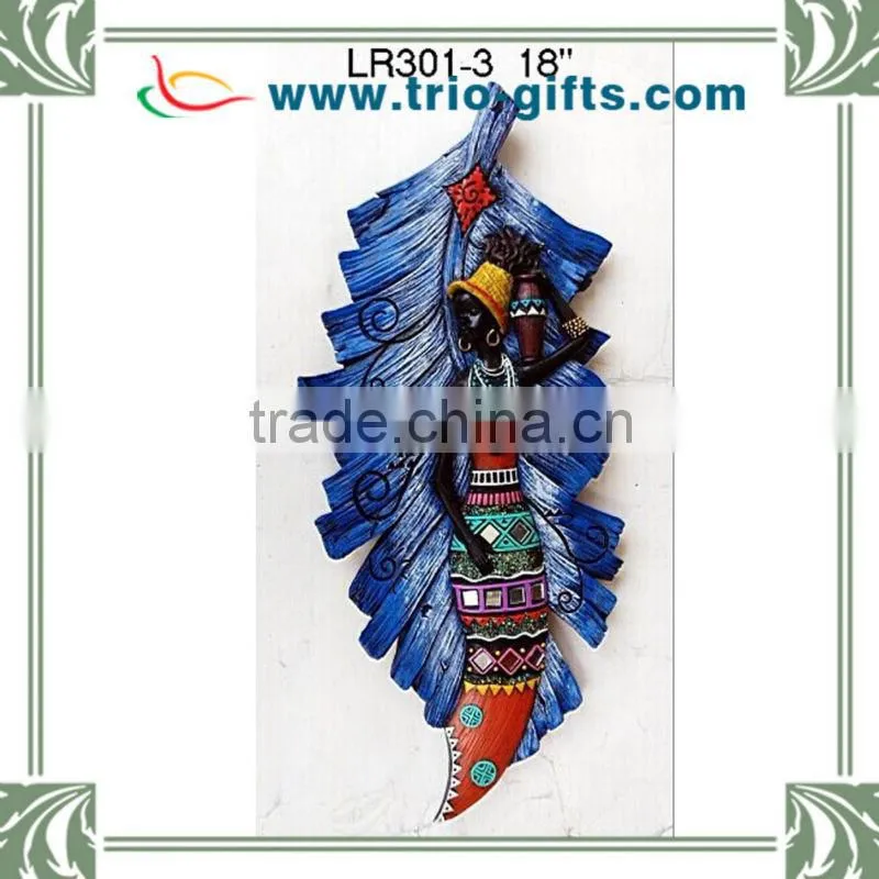 Wholesale Polyresin Leaf Shape Wall Hanging