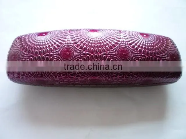 Metal Any Color Hard PU Glasses Case
