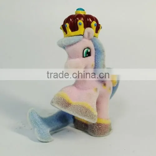 cheap horse little pony flocking toys
