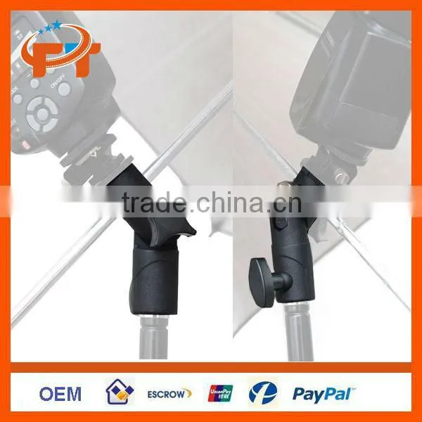New Swivel Flash hot shoe umbrella holder for studio light stand bracket type E